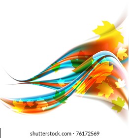 Autumnal floral background