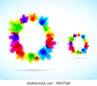 Autumnal floral background