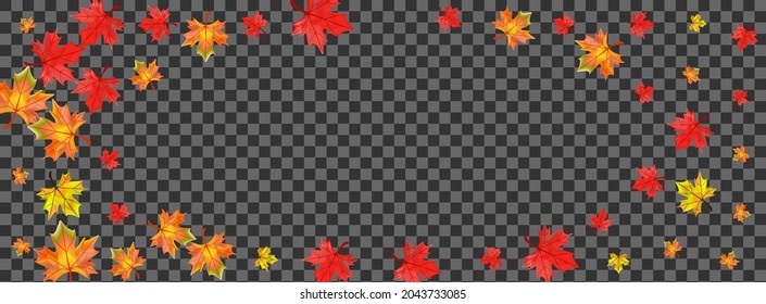 Eigener Blatthintergrund transparenter Vektorgrafik. Leaf-Papierdesign. Rote Baumpflanze. Einziger Verblendungskarte.