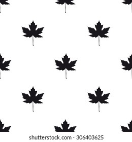 Autumnal Maple Leaf seamless pattern