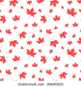 Autumnal Maple Leaf seamless pattern