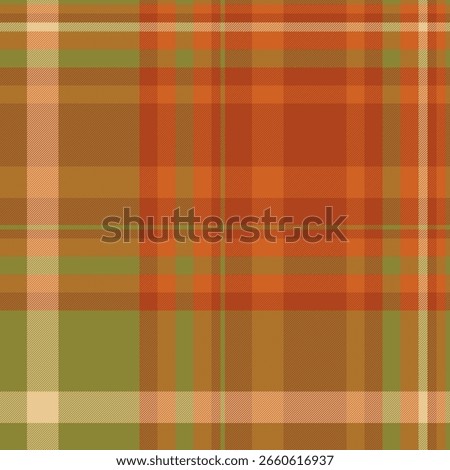Autumnal plaid pattern in warm earth tones.  Perfect for fallthemed designs, textiles, or backgrounds.