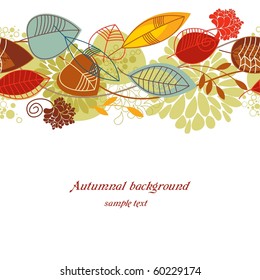 Autumnal seamless background