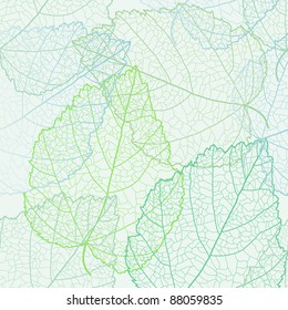 Autumnal seamless for card (vector eps 8)