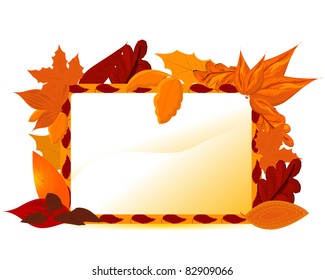 Autumnal vector card