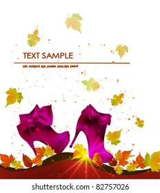Autumn's walk background