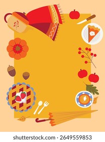 Autumn-themed design. Welcome Autumn. A backdrop suitable for banners, posters, flyers, and covers