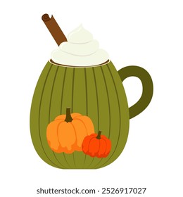 Autumn-themed Illustrations with Seasonal Items and Treats Thanksgiving