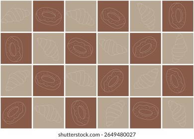 Fundo quadriculado tonificado de outono, adequado para impressão como papel de parede ou tecido de toalha de mesa