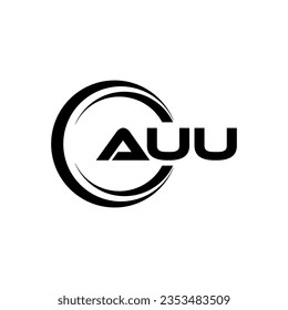 AUU Logo Design, Inspiration für eine einzigartige Identität. Modernes Eleganz und kreatives Design. Markieren Sie Ihren Erfolg mit dem Markieren dieses Logos.