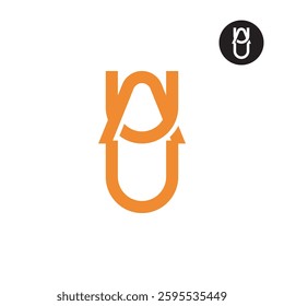 AUU UAU Logo Letter Monogram Design
