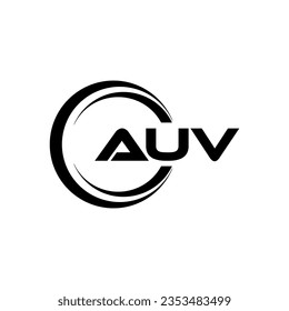 AUV Logo Design, Inspiration für eine einzigartige Identität. Modernes Eleganz und kreatives Design. Markieren Sie Ihren Erfolg mit dem Markieren dieses Logos.