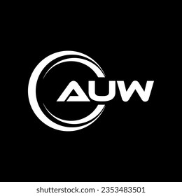 AUW Logo Design, Inspiration für eine einzigartige Identität. Modernes Eleganz und kreatives Design. Markieren Sie Ihren Erfolg mit dem Markieren dieses Logos.