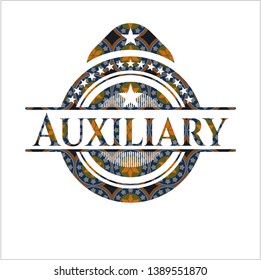 Auxiliary arabic emblem. Arabesque decoration.
