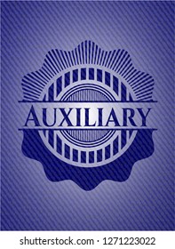 Auxiliary with jean texture