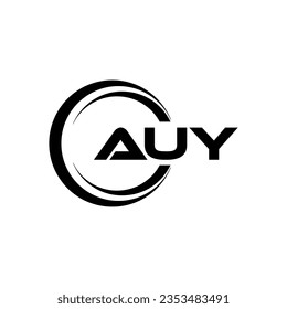 AUY Logo Design, Inspiration für eine einzigartige Identität. Modernes Eleganz und kreatives Design. Markieren Sie Ihren Erfolg mit dem Markieren dieses Logos.