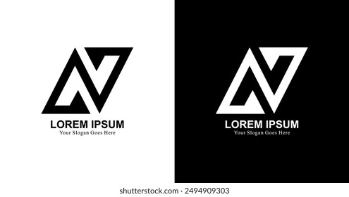 AV, AA, N letter logo design with modern style