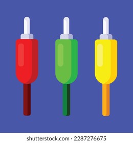 AV cable icon. Subtable to place on computer hardware, etc.