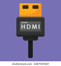 AV cable icon. Subtable to place on computer hardware, etc.