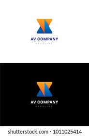 AV company logo template.