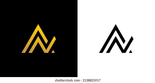 aN AV concepts logo vector graphic abstract template