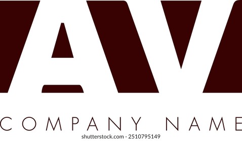 AV kreative moderne abstrakte Buchstaben-Logo, Vektordesign. Es wird für Ihr Unternehmen und Ihre Markenidentität geeignet sein.