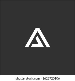 AV initial letter logo design template vector