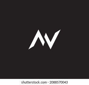 AV Initials Letter Monogram Logo Design