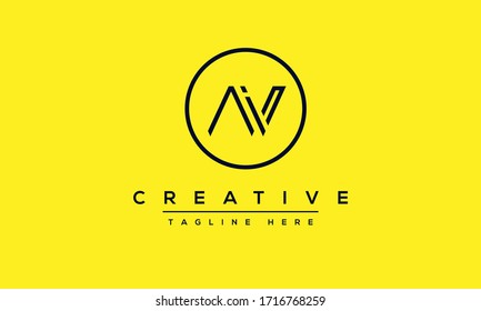 AV Letter Logo Design. Creative Modern Alphabet letters monogram icon A V, A and V.