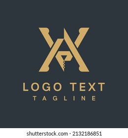 AV Letter Logo Design. Creative Modern A V Clothing brand logo. Initila vector Illustration.