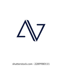 AV Letter Logo Design. Creative Modern Alphabet letters monogram icon A V, A and V.