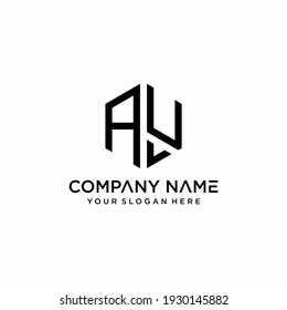 plantilla de diseño de logotipo de letras av