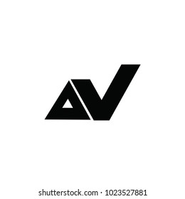 av letter logo. n letter logo