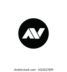 av letter logo. n letter logo