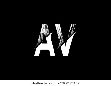 AV letter logo ,vector and monogram logo design