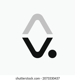 AV Letter monogram logo design