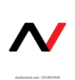 AV letter special logo design