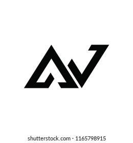 av letter vector logo
