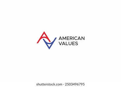 AV Logo for American Values Concept Brand Identity Industry Business Company United States