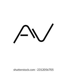 Av logo concept for your business