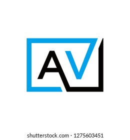 av logo design , initial , generic , vector , icon