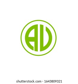Diseño de logotipo AV símbolo vectorial