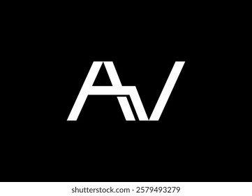 AV logo desing and monogram logo
