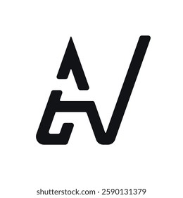 AV logo with elegant minimalism
