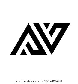 AV Logo Letter Vector Illustration