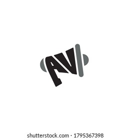 AV Megaphone Logo / Icon Design