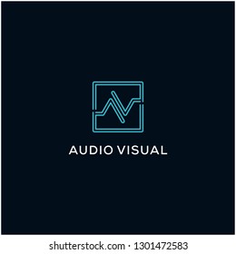 AV monogram logo