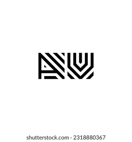 AV Monogram Logo Design Idea