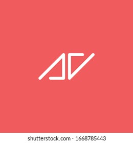 AV monogram logo in minimalist style.