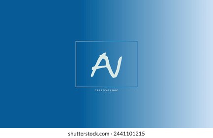 AN AV NA Abstract initial monogram letter alphabet logo design